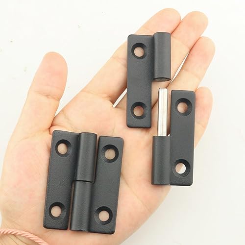 Miniatura 4 de Bisagras de elevación negras de acero inoxidable 304 bisagras desmontables de 1.969 x 1.417 x 0.079 in, bisagras de bandera pequeñas, bisagras de