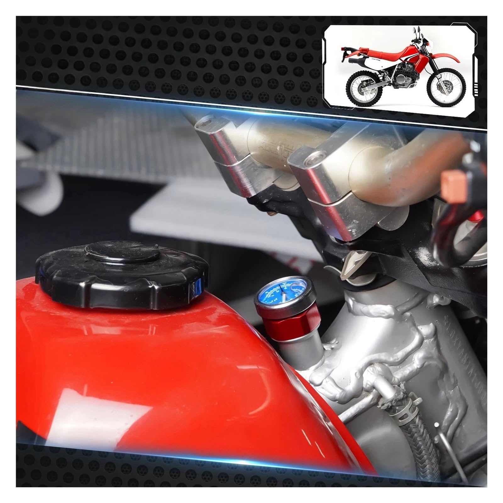 para XR650L para XR 650 L 1993-2024 Varilla Nivel Aceite Motocicleta con Indicador Temperatura Termómetro Temperatura Aceite Varilla Nivel Aceite Varilla