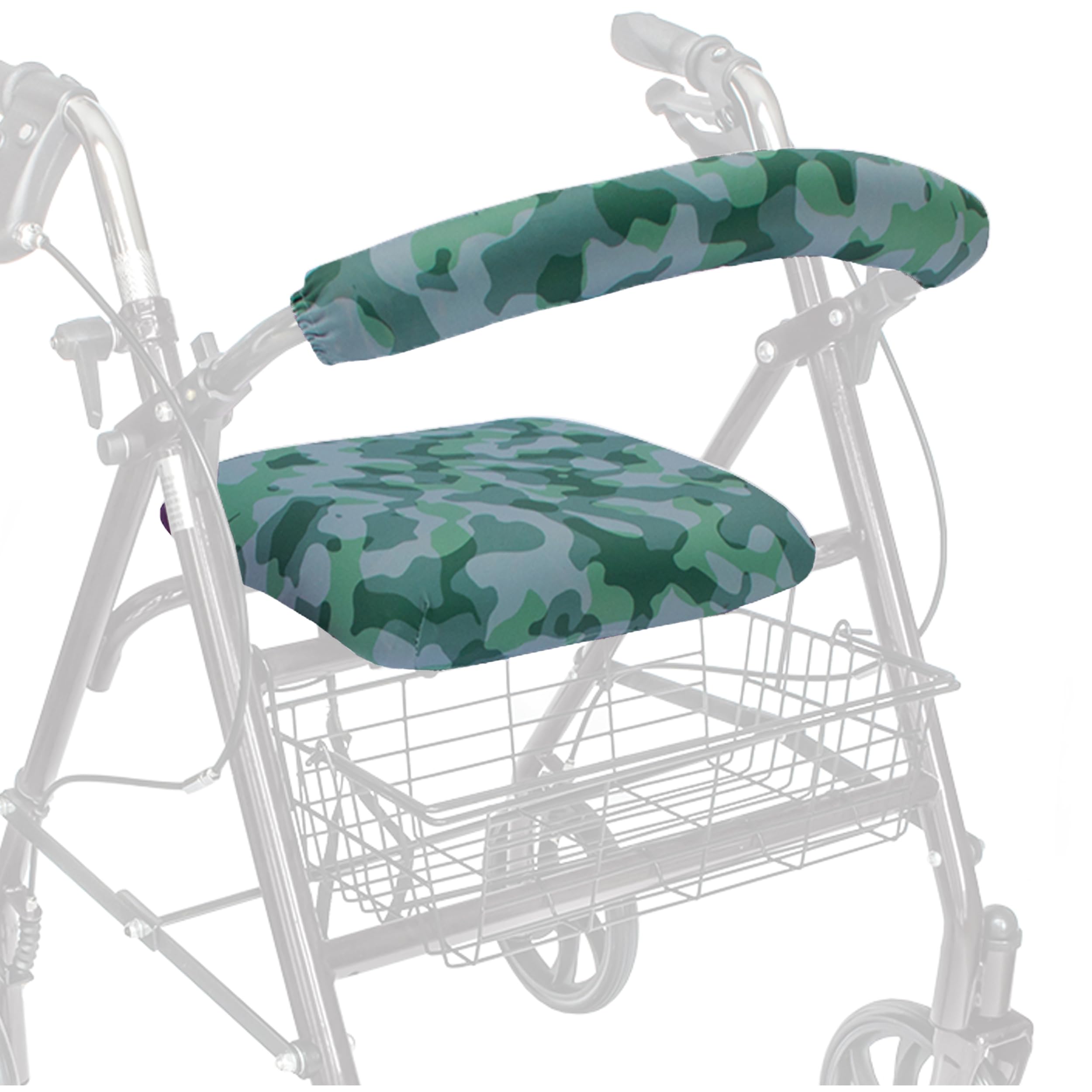 Top Glides Universal Rollator Walker Seat and Backrest Covers (Red) — Amazon image 9