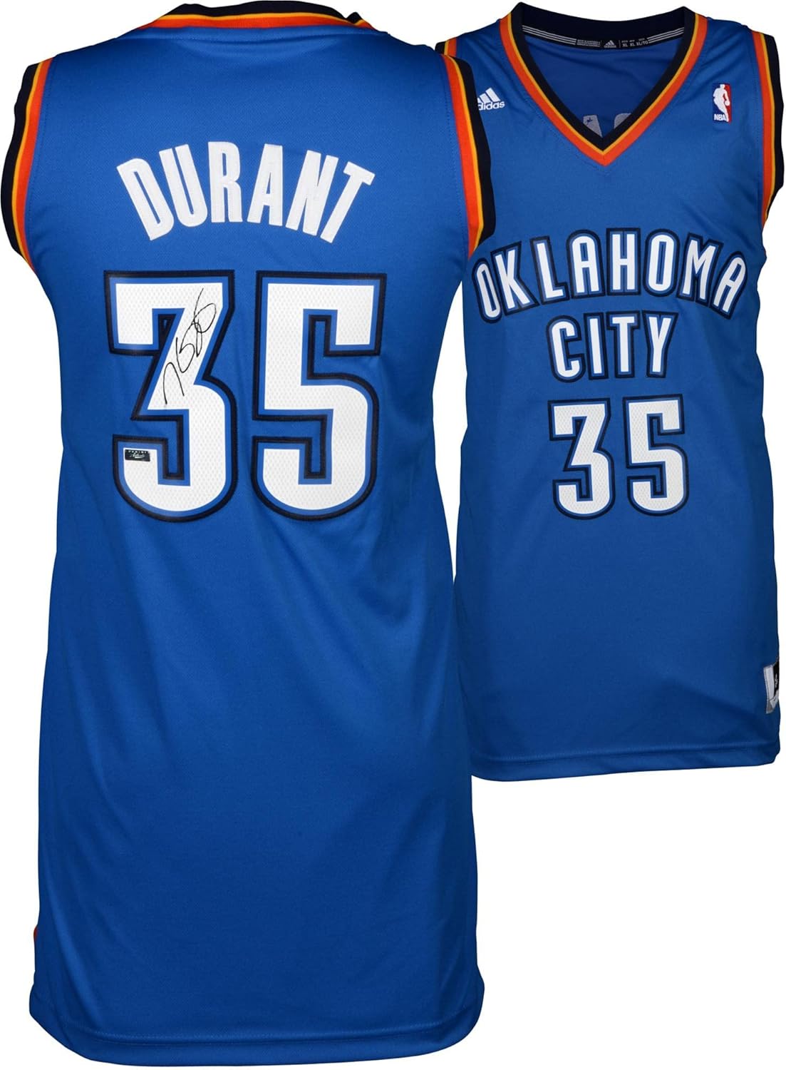 Kevin Durant Oklahoma City Thunder Autographed Blue Replica
