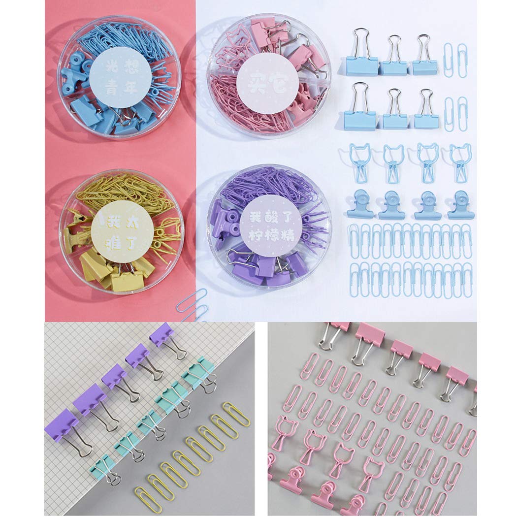 Assortiment De Pinces à Anneaux Colorés, Trombones, Ensemble De Bandes