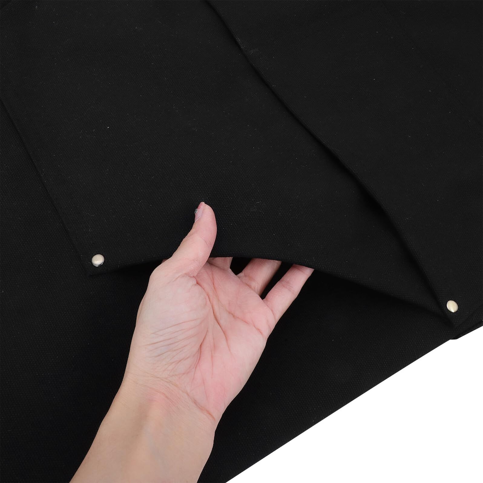Gatuida Delantal de Lona Gruesa para Hombre con Múltiples Bolsillos Resistente y Utilitario Negro para Barbacoa Carpintería y Trabajo al Aire Libre Delantal de Cocina y Taller con