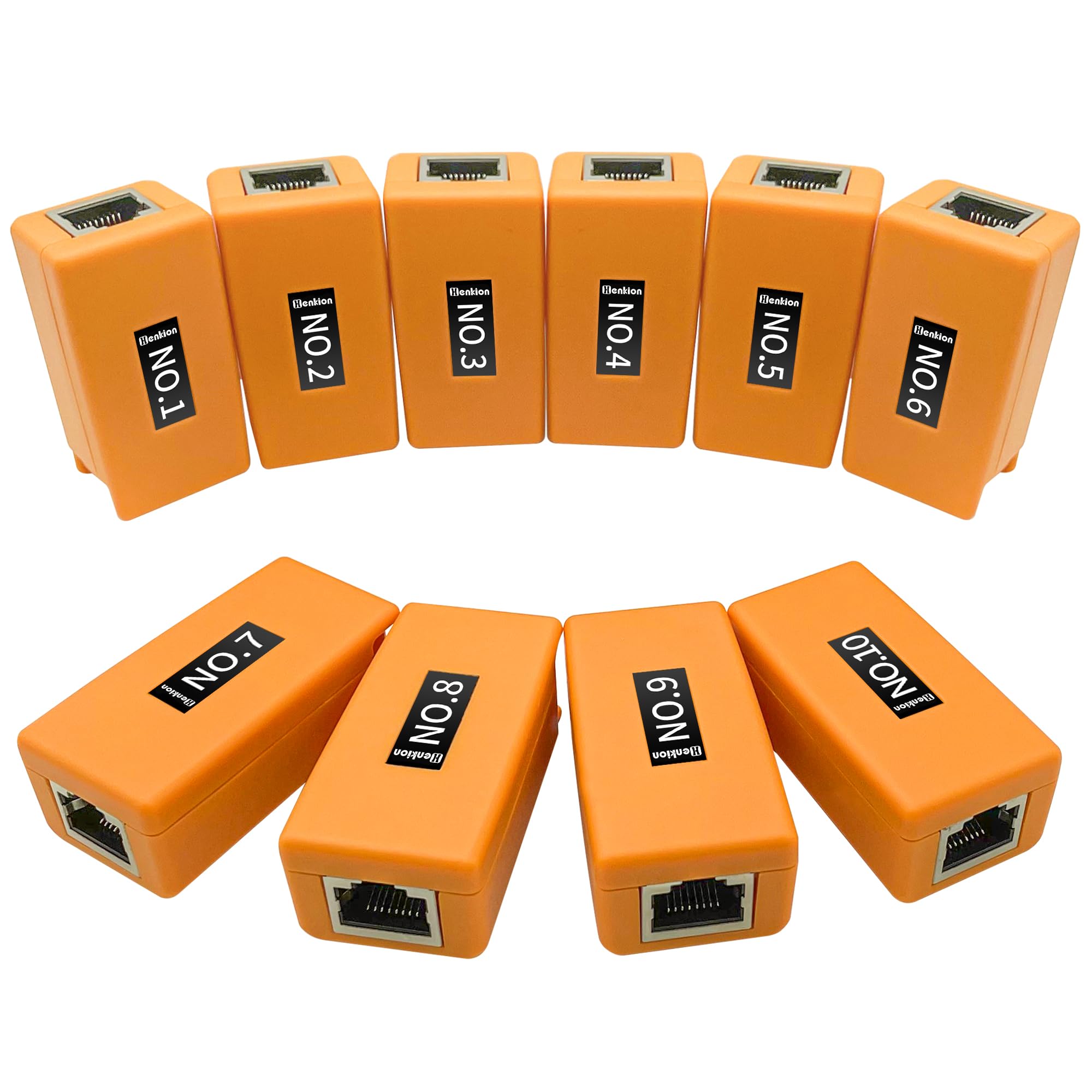 Henkion Tester per cavo di rete per tester per telecamere CCTV, tester per cavi di rete n. 255, accessori per dispositivi di cablaggio, rilevamento di tester di rete RJ45 per tester CCTV, tester per