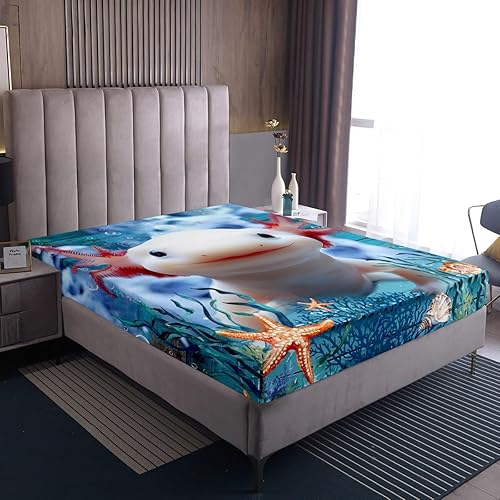 Miniatura 144 de Castle Fairy Juego de sábanas con temática de Halloween, tamaño Queen, juego de ropa de cama con estampado de animales de murciélagos negros