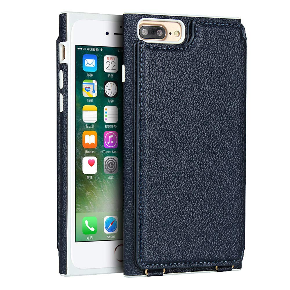 iPhone8 PLUS iPhone7 PLUS iPhone6S PLUS iPhone6 PLUS LIM'S 本革 手帳型 ケース ストラップホール スマホケース Amazon.co.jp: アイフォン8 plus/7 plus カバー アイフォン6plus/6s plus ケース 手帳型 iPhone 7  plus/8 plus スマホケースiPhone6 plus/6splus手帳型ケースJaorty 高質PU合成皮革 ミラー付き 肩掛け 首かけ  斜めがけ ショルダー ストラップ付き 4色-ネイビー : 家電＆カメラ