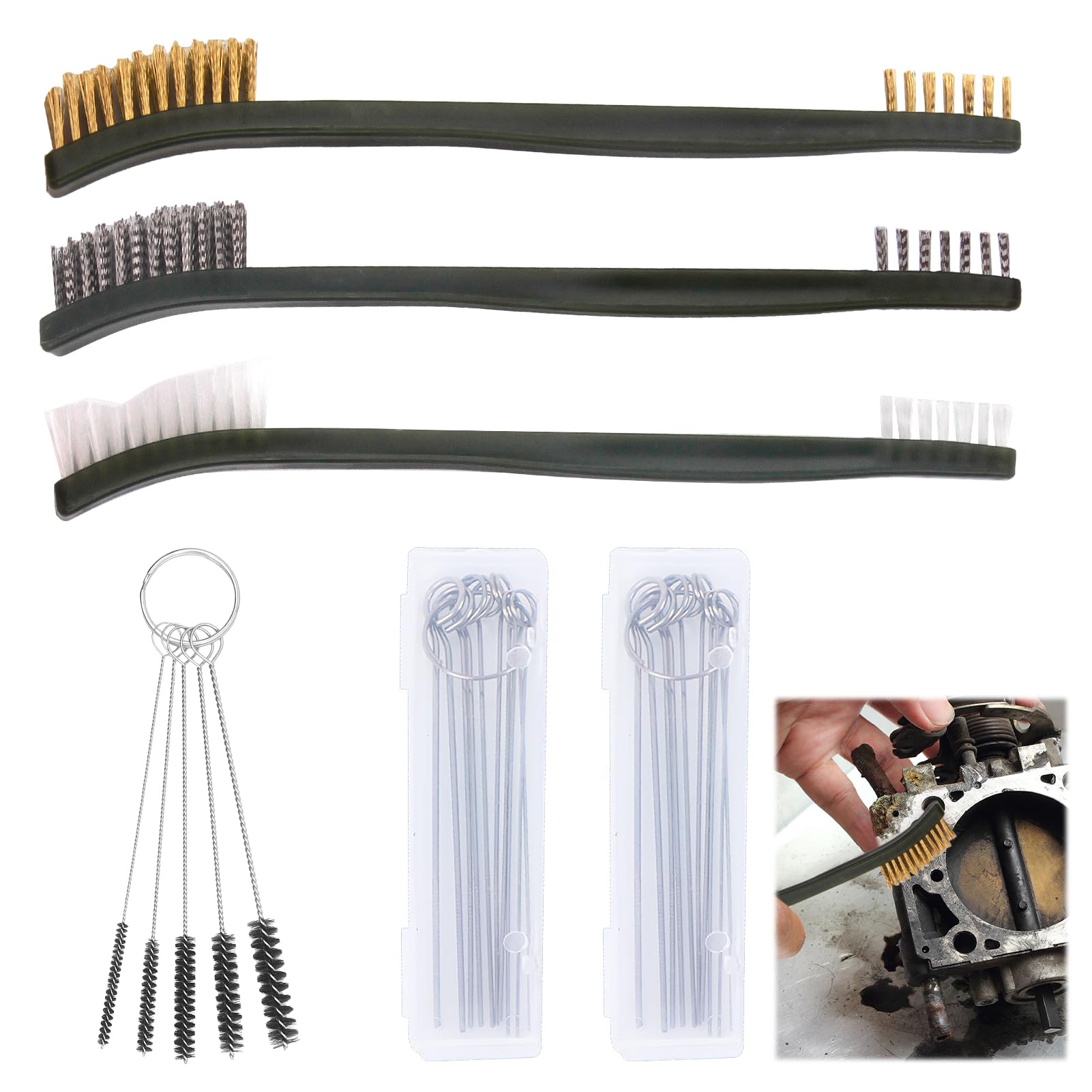 Throttle Body Cleaner Kit, Carburetor Cleaning Kit, Torch Tip &amp; Carb Dirt Remove Cleaner Set