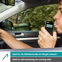 ACE II Alkoholszonda - Professzionális Elektrokémiai Szenzorral, 99% Pontosság, Rendőrségi Minőség, 5 Szájcsővel, Hordtáskával, Előkalibrált 4