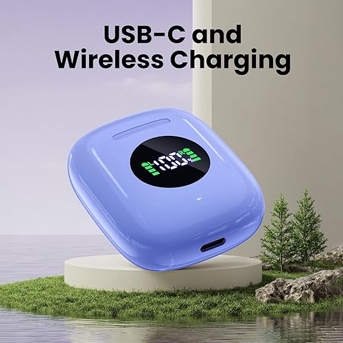 Miniatura 2 de Auriculares inalámbricos Bluetooth con 50 horas de reproducción, audio estéreo de graves profundos, auriculares intrauditivos impermeables IPX7 con