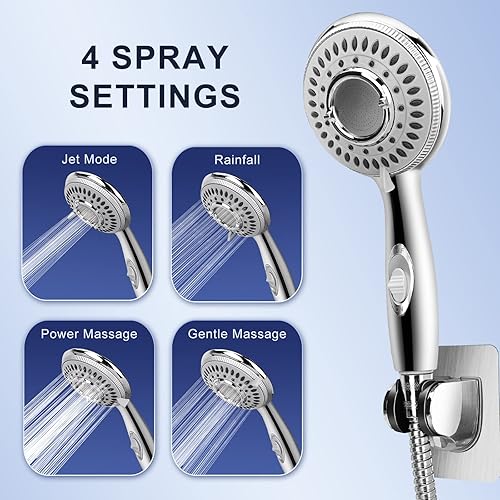 Miniatura 5 de Shower Head-High Pressure Shower Head-Can Be Connected to Sink, Bathtub, Shower Head for Shampooing, Pet Bathing and Baby Bathing, Including 79"