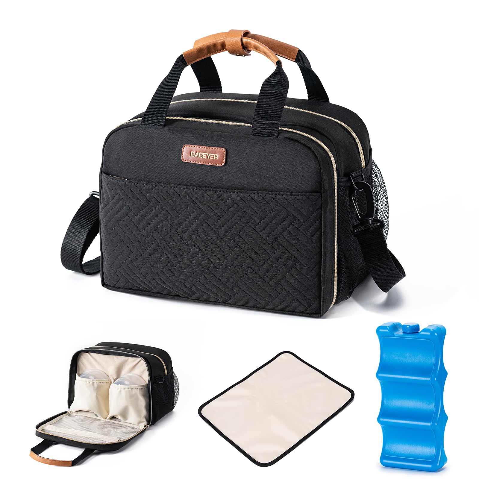 BABEYER Breastmilk Cooler Bag Black