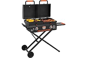 Blackstone 1550 Combo 4-Burner Flat Top Griddle with Wheels