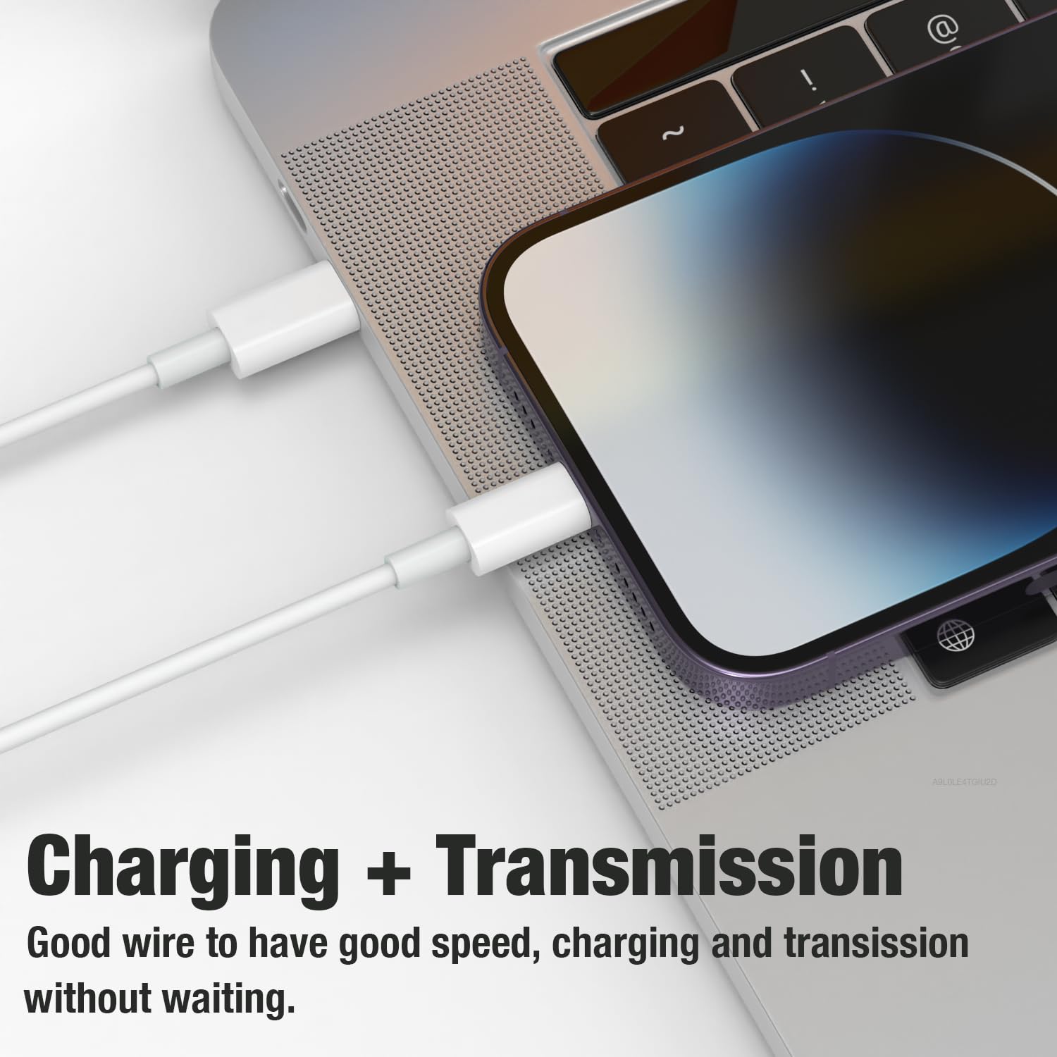UGREEN Snellader 20W PD USB-C naar Lightning Kabel MFi 3A 1M Wit