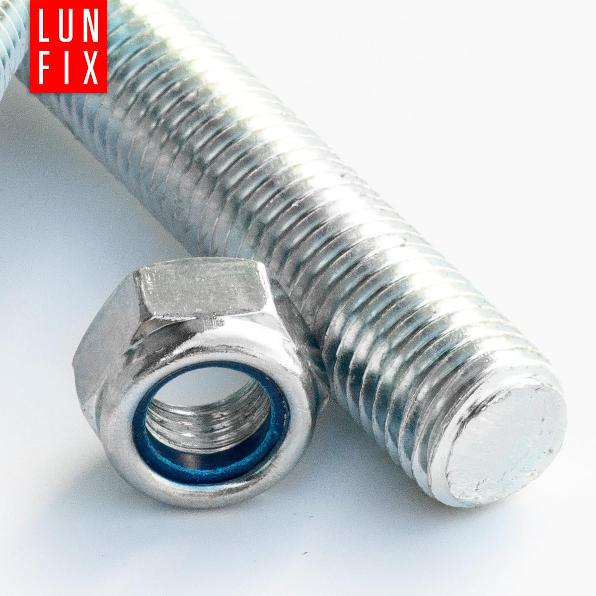 Tuerca de seguridad M16, 1200 unidades, DIN 985, de acero inoxidable A2 V2A, con anillo de nailon, tuerca hexagonal autoblocante para maquinaria, ingeniería de vehículos, estructuras de acero