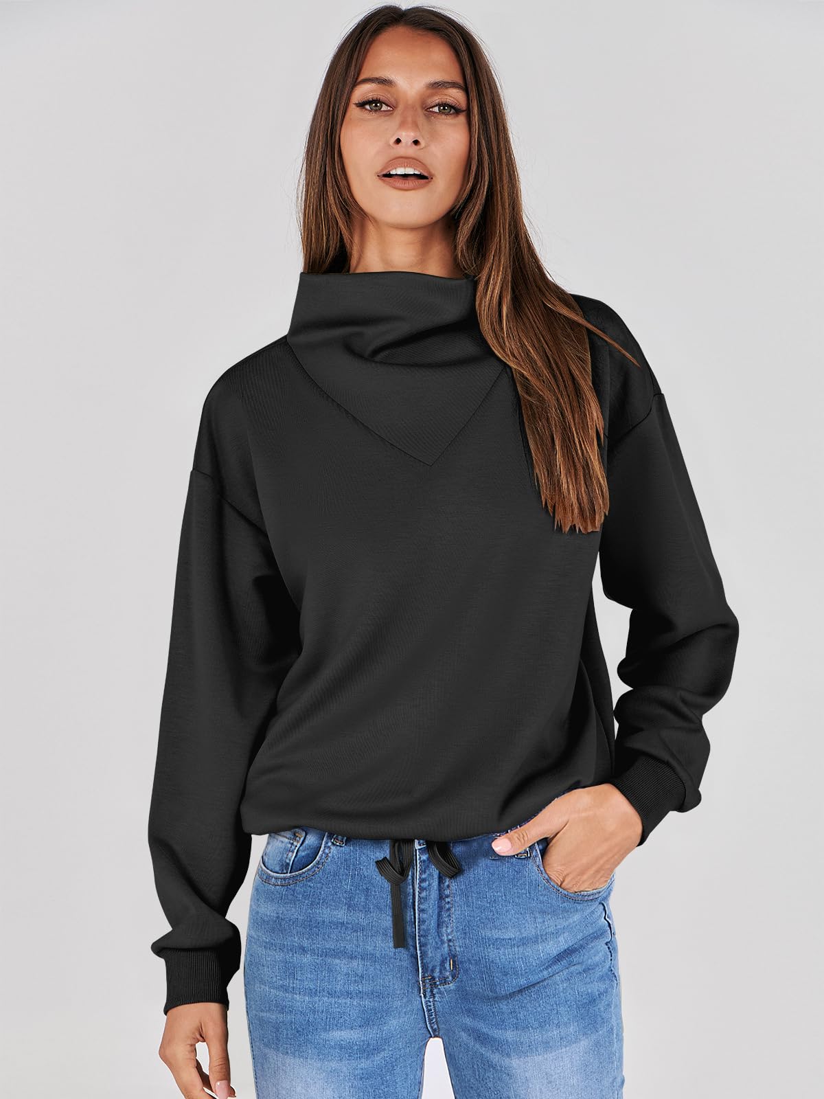 Damskie bluzy z kapturem oversize bluzy z kapturem 2024 jesień modny sweter preppy ubrania śliczne nastolatki stroje