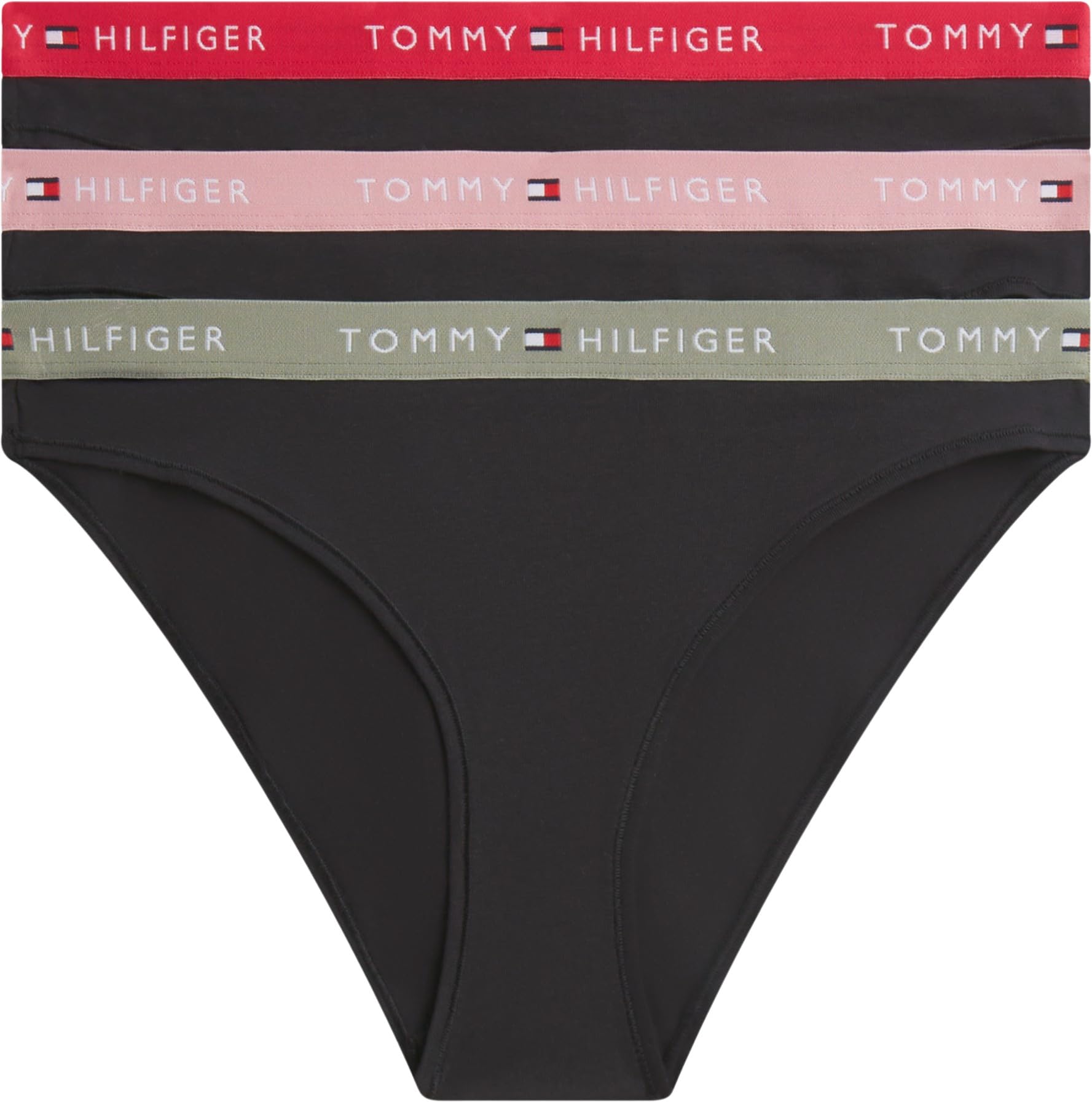 Tommy Hilfiger Damen 3er Pack Bikini EXT. Größen Uw0uw05529 Slip (1 Stück)