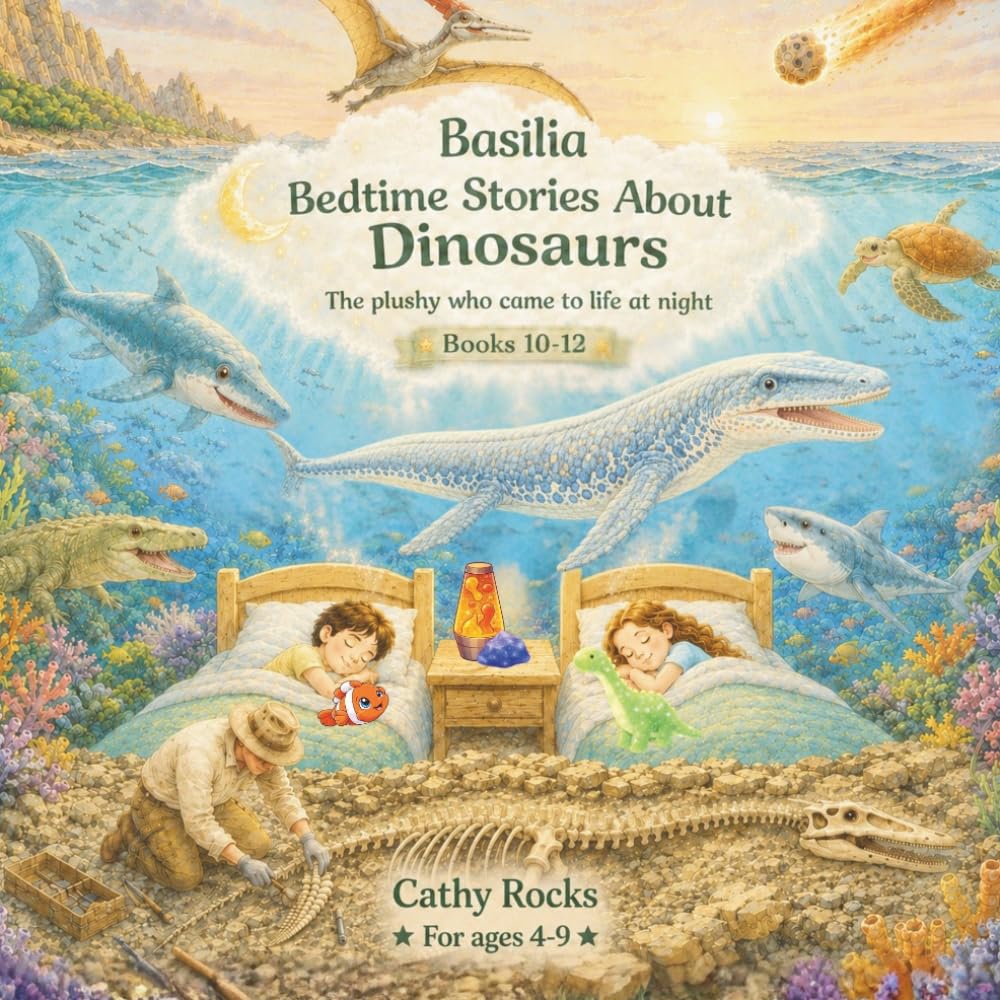Basilia – Bedtime Stories about Dinosaurs: Trilogy 4 - Books 10-12