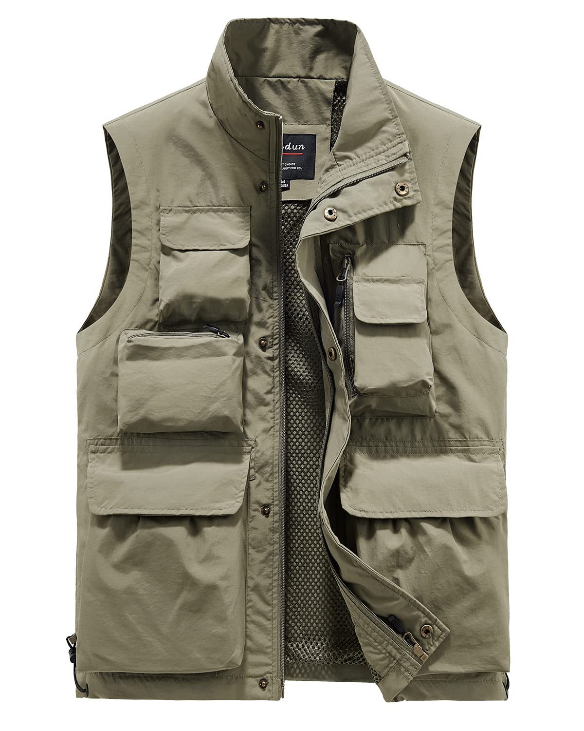 Uomo Gilet Multi-Tasche Gilet da Giornalista Giacca da Pesca per Fotografia Giubbotto Gilet da Trekking e Attività All’aperto
