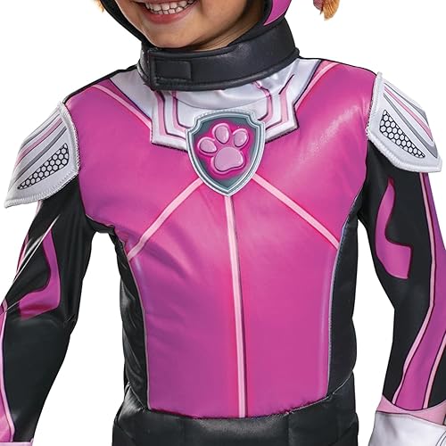 Miniatura 4 de Disguise Skye - Disfraz de lujo para niños pequeños, traje oficial de Halloween de Paw Patrol con armadura y tocado para niños