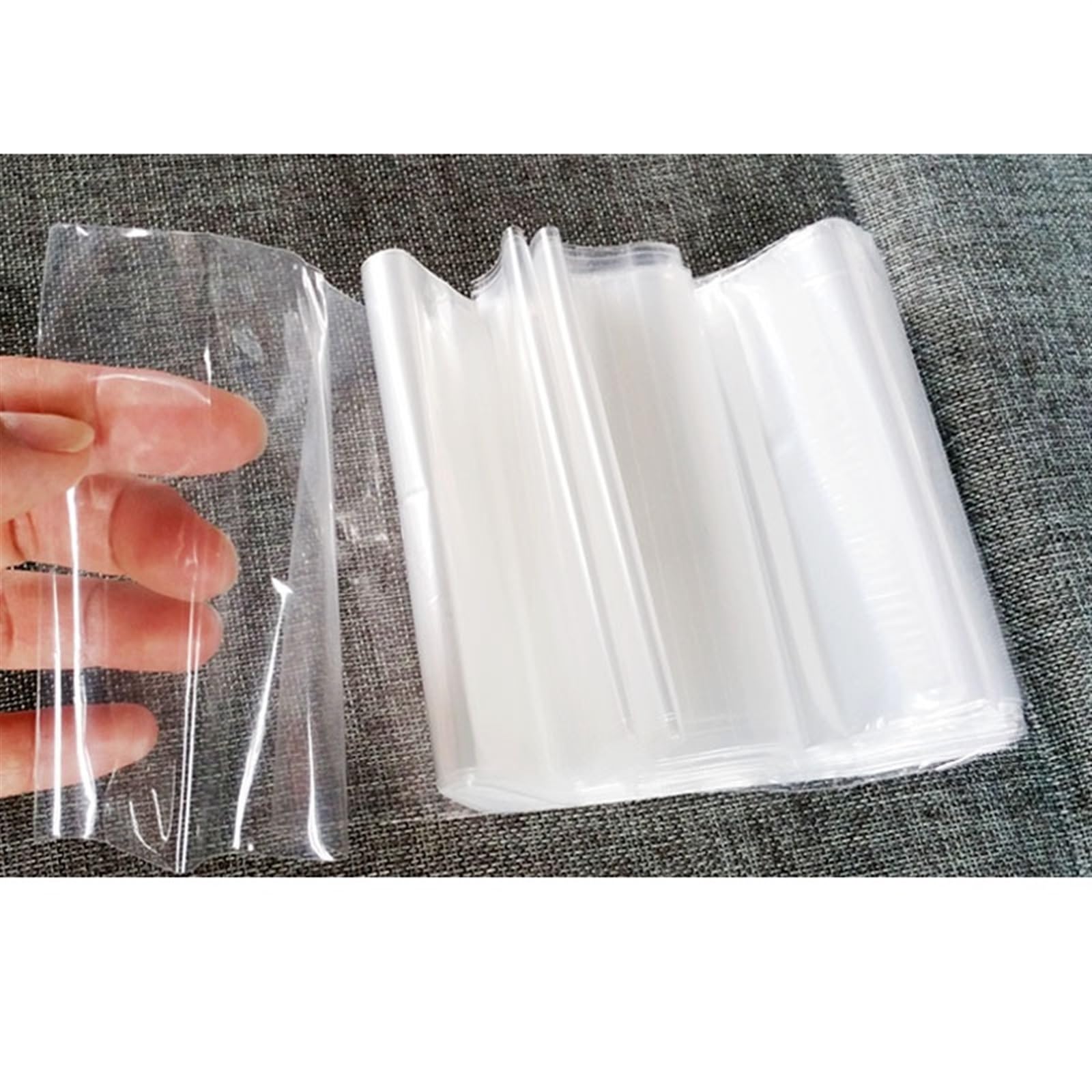 100 sztuk przezroczysta folia termokurczliwa POF o grubości 0,8 mil torby termokurczliwe do pakowania kolekcja domowe prezenty DIY książki buty rzemiosło makijaż ciasteczka (rozmiar: 45 * 60)