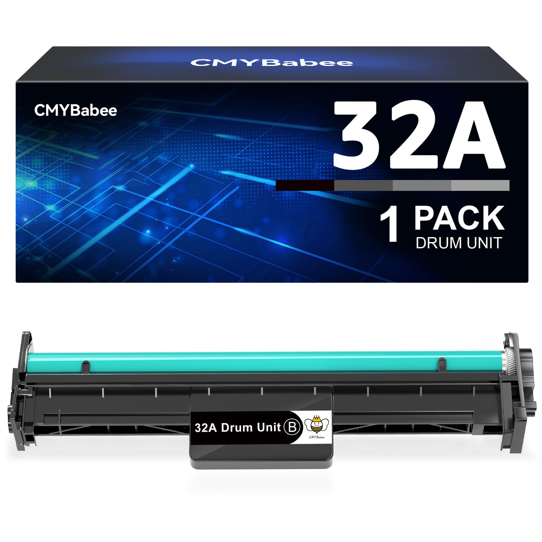 CMYBabee Compatible Drum Unit Replacement for HP 32A CF232A Drum for HP Pro M203dw M148dw M227fdw M118dw M148fdw M227fdn Printer (1Black, NOT Toner)