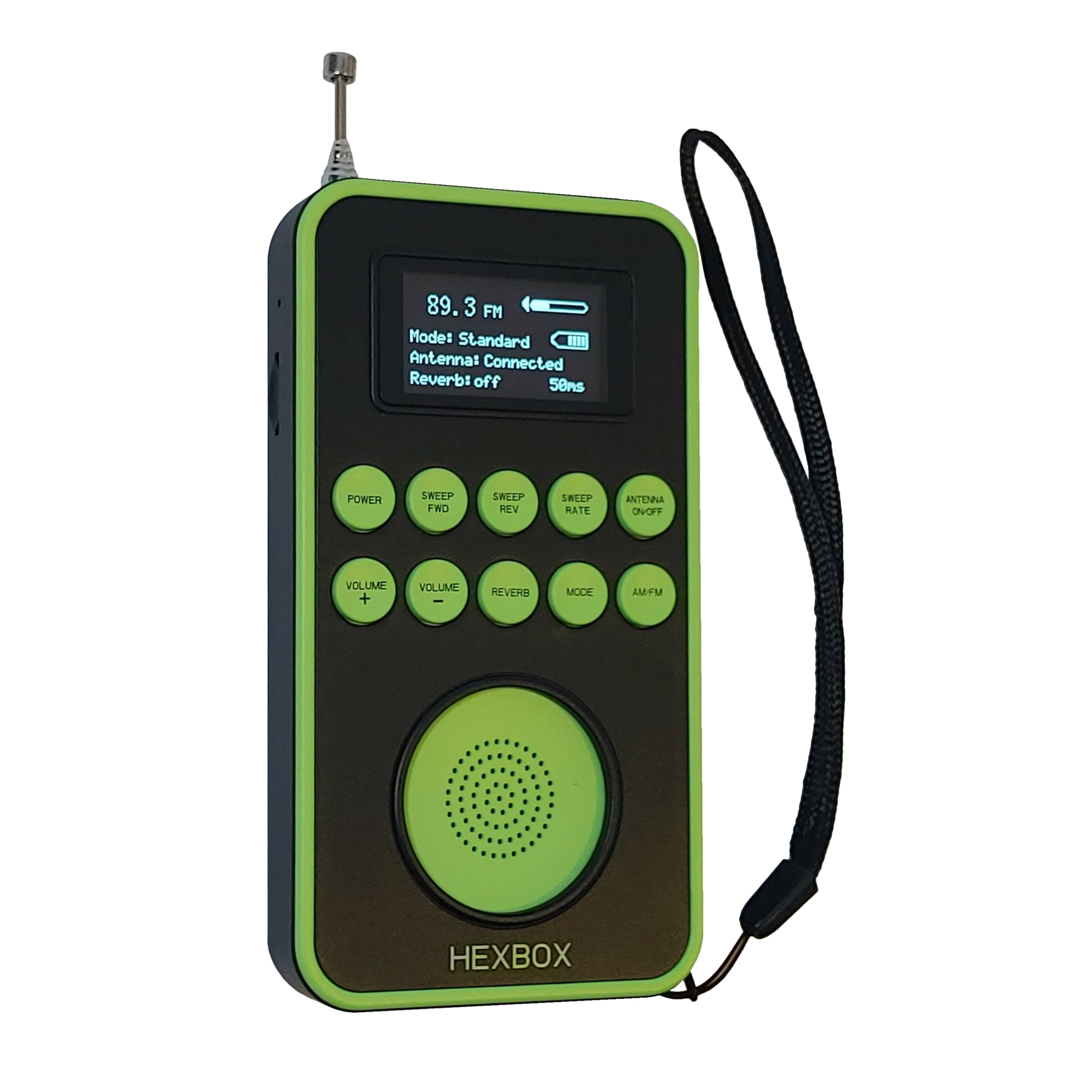 HexBox Spirit Box Equipo de caza de fantasmas AM FM Radio Escáner Encuestas paranormales Kit de herramientas de búsqueda ITC Gear Ghost Box Equipo paranormal Pod EVP Grabadora EMF Contador