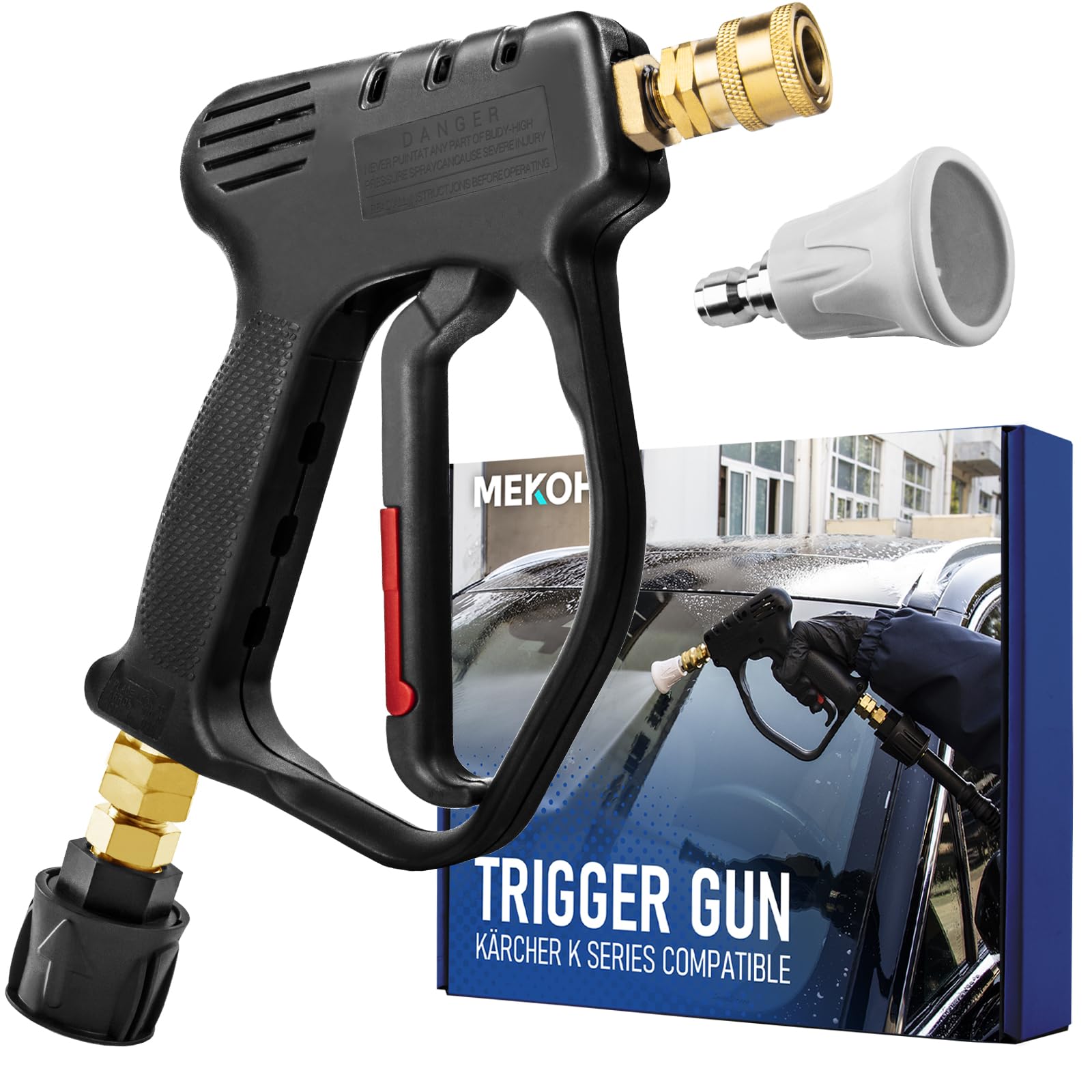 MEKOH Stubby Pressure Washer Gun for Karcher K2