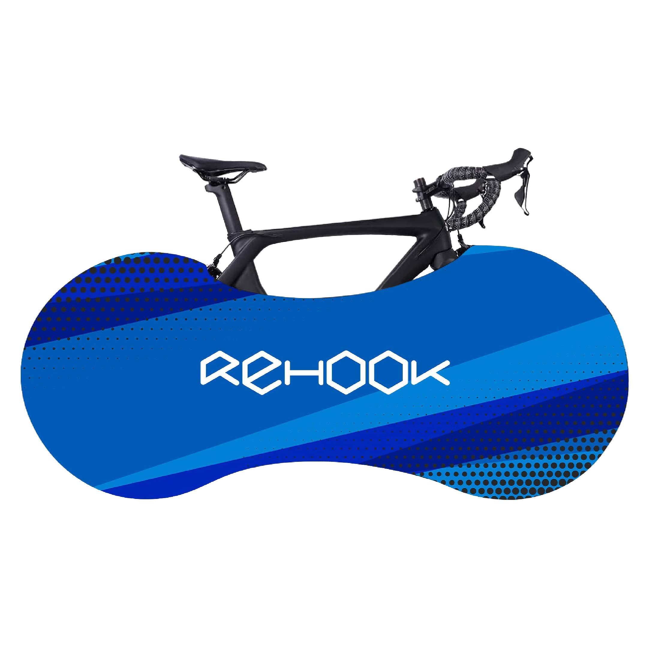 Rehook WRAP - Premium Indoor Bike Cover (Tonal Blue)