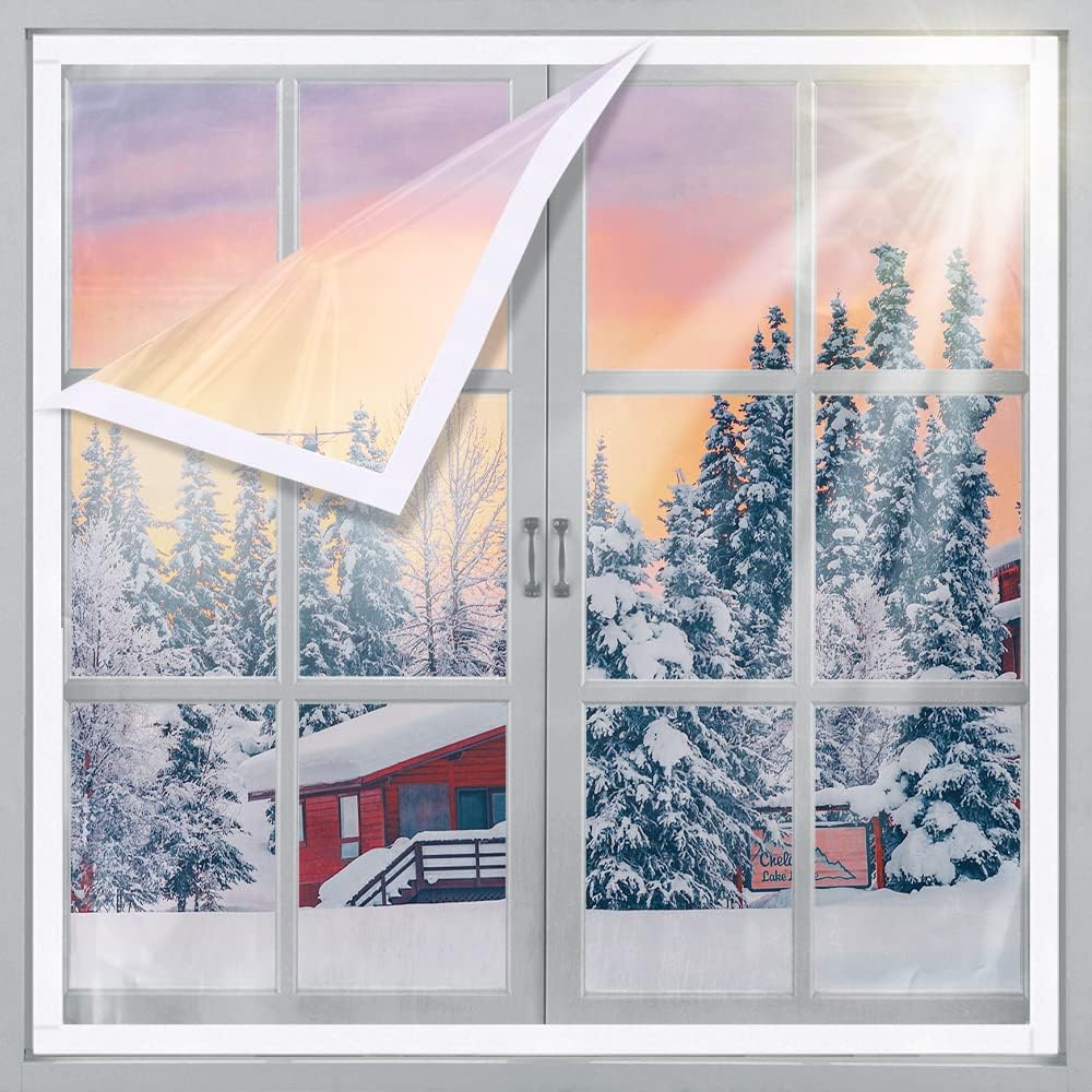 Window Insulation Film,Secondary Glazing Kit for Windows Thermal Window