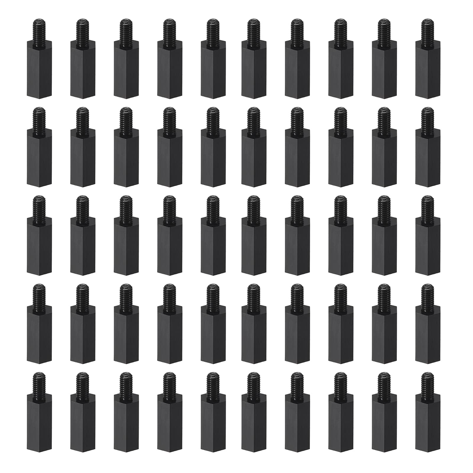 YOKIVE 75 Pcs M3 Standoff Screws, Nylon Hex PCB Standoffs with High Insulation Effect, Keep Height Consistent