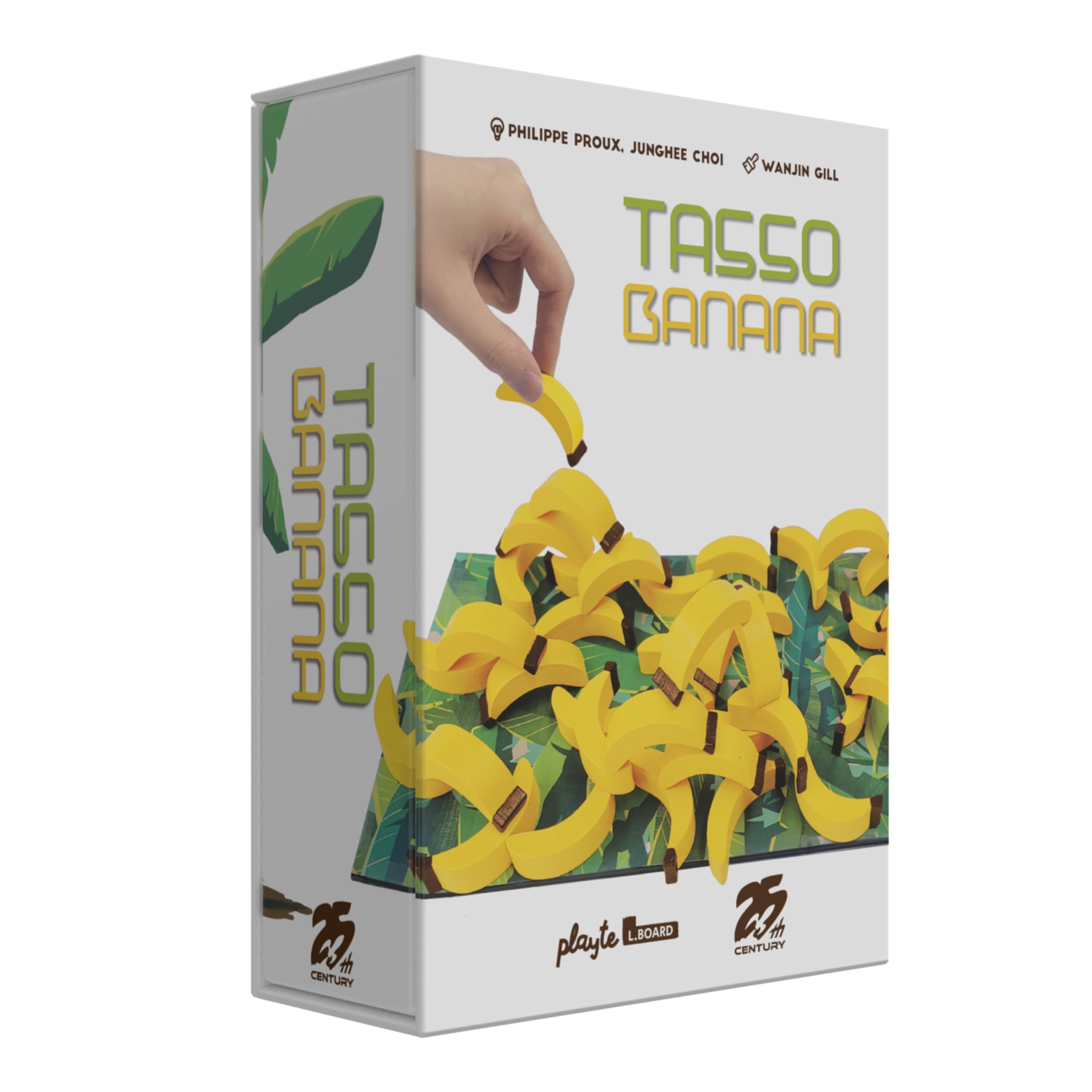 25th Century Games Tasso Banana, Small Box Dexterity Game About Stacking Your Bananas, Wooden Pieces