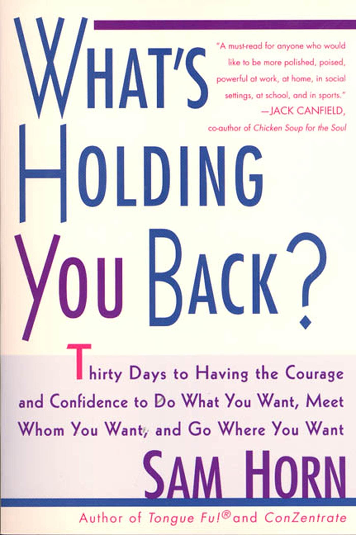 What's Holding You Back?-Horn