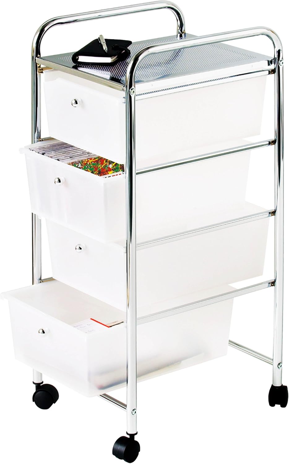 Premier Housewares Plastic Drawer Storage Kitchen Storage Trolley