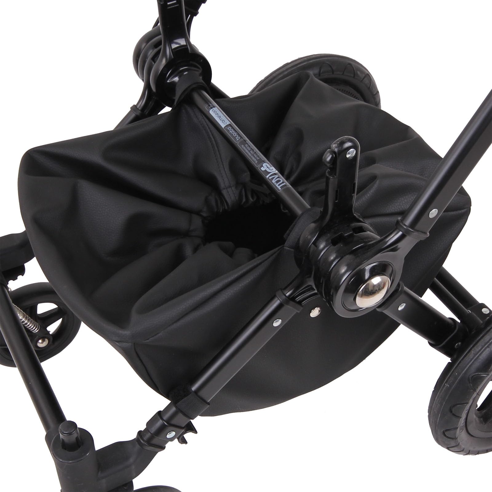 Cesta compatible con Bugaboo Camaleon 3 Plus y Bugaboo Camaleon 3 | Cestilla de compras Impermeable | POLIPIEL NEGRA