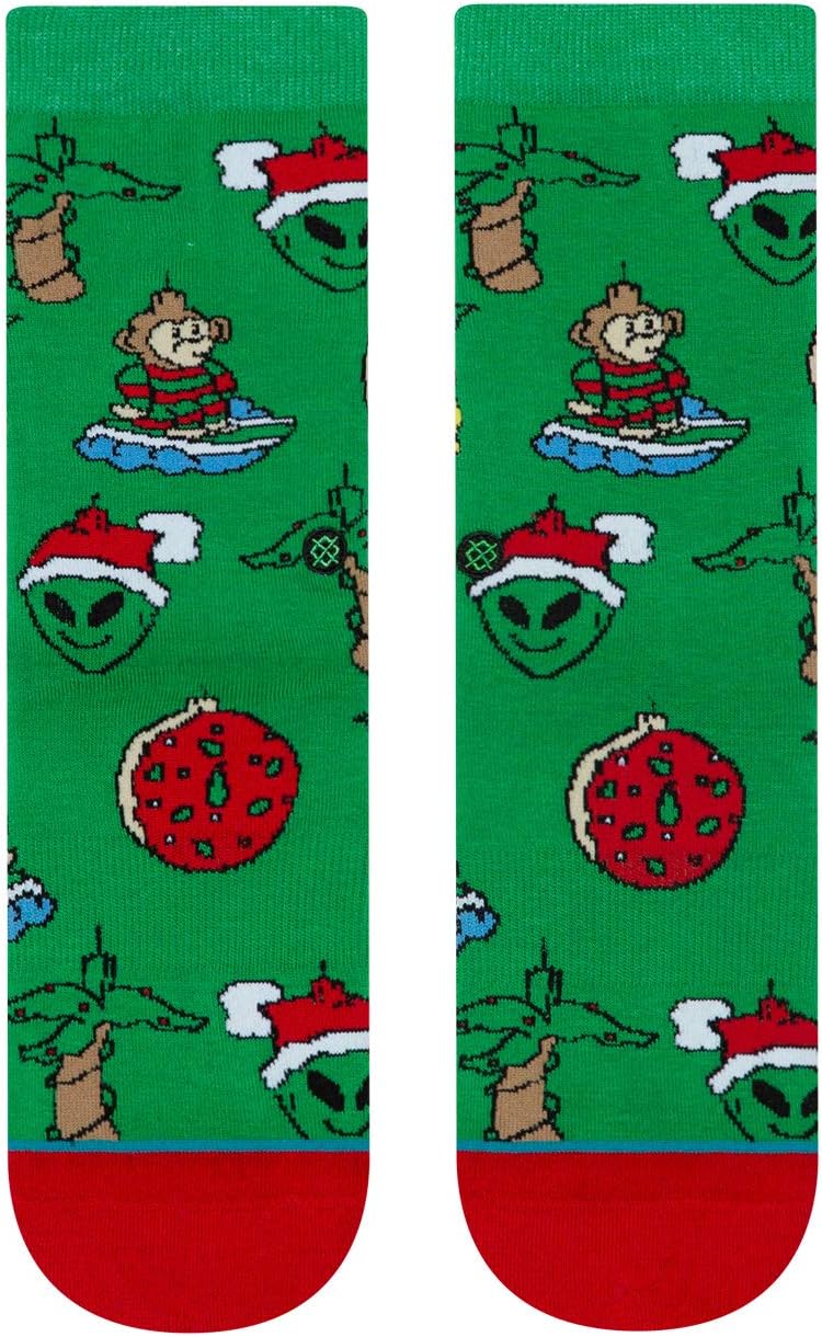 Stance キッズ クリスマスオーナメントソックス グリーン US サイズ: MD (11 Little Kid - 1 Litt