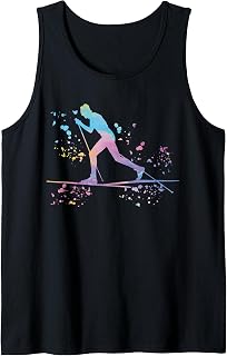 Cross Country Skier Nordic XC Skiing Tank Top