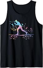 Cross Country Skier Nordic XC Skiing Tank Top