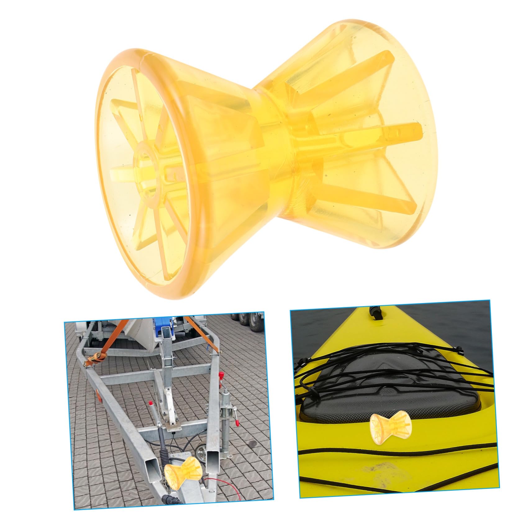 Sosoport Roller per Rimorchio in PVC Resistente Chiglia Antishock per Facile Accessorio per Kayak Yacht e Pontoon