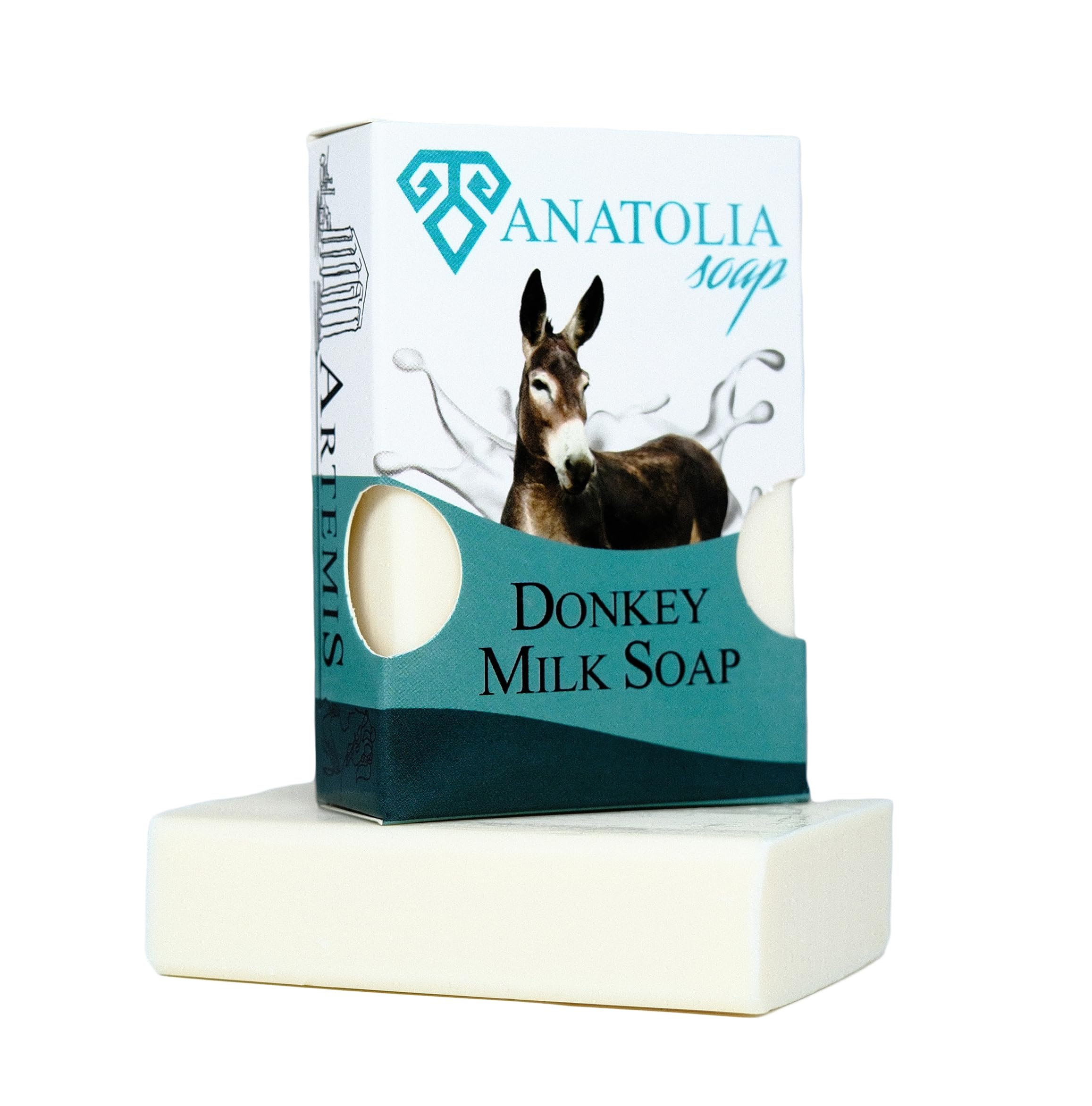 Anatolia Soap Artemis Collection, Donkey Milk Soap Organic Handmade All Of Them%100 Natural Softens Treats Acne Removes Scars Improves Skin Tone Moisturizes Irritation 3.5oz
