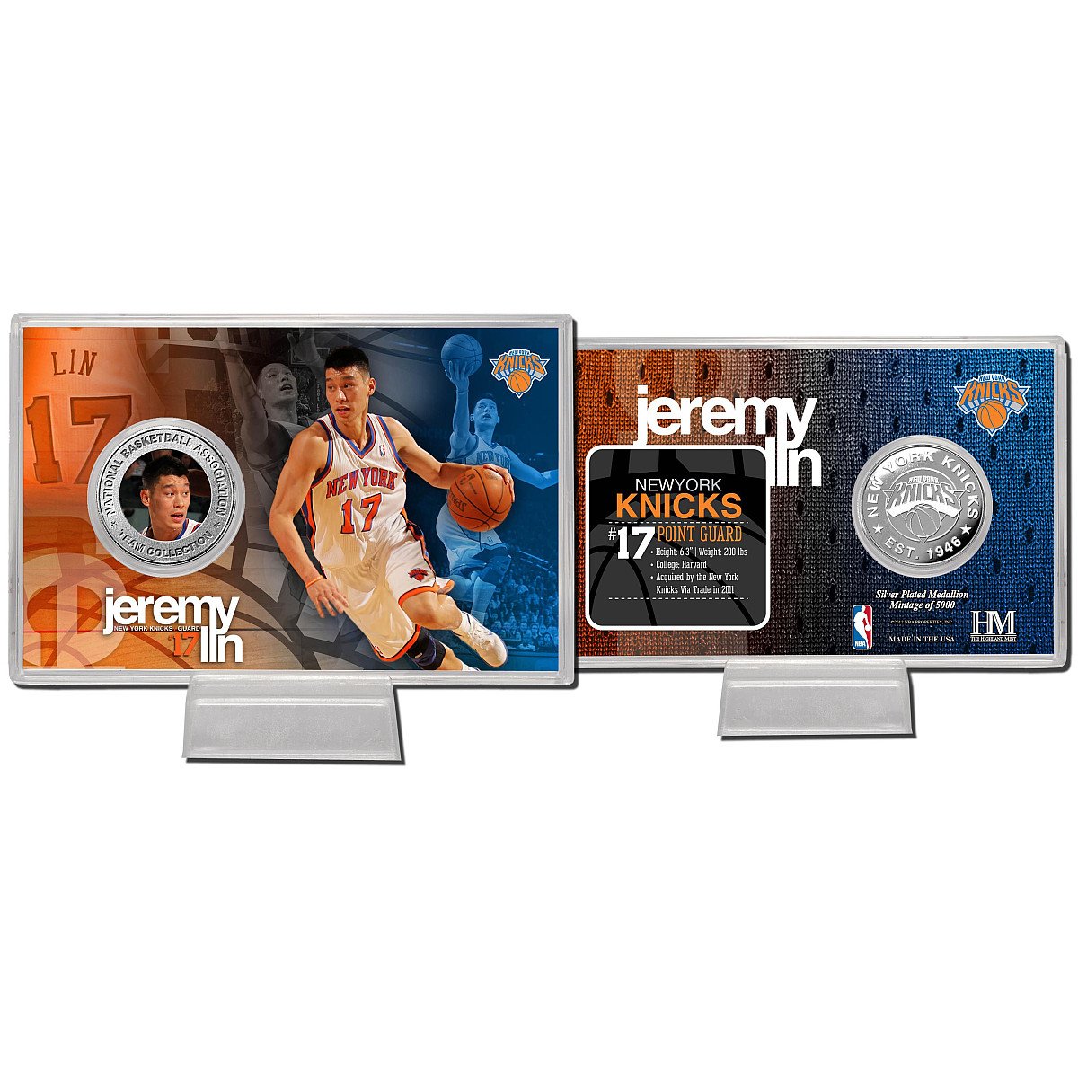 Amazon | New York Knicks Jeremy Lin Silver Coin Card | Highland 