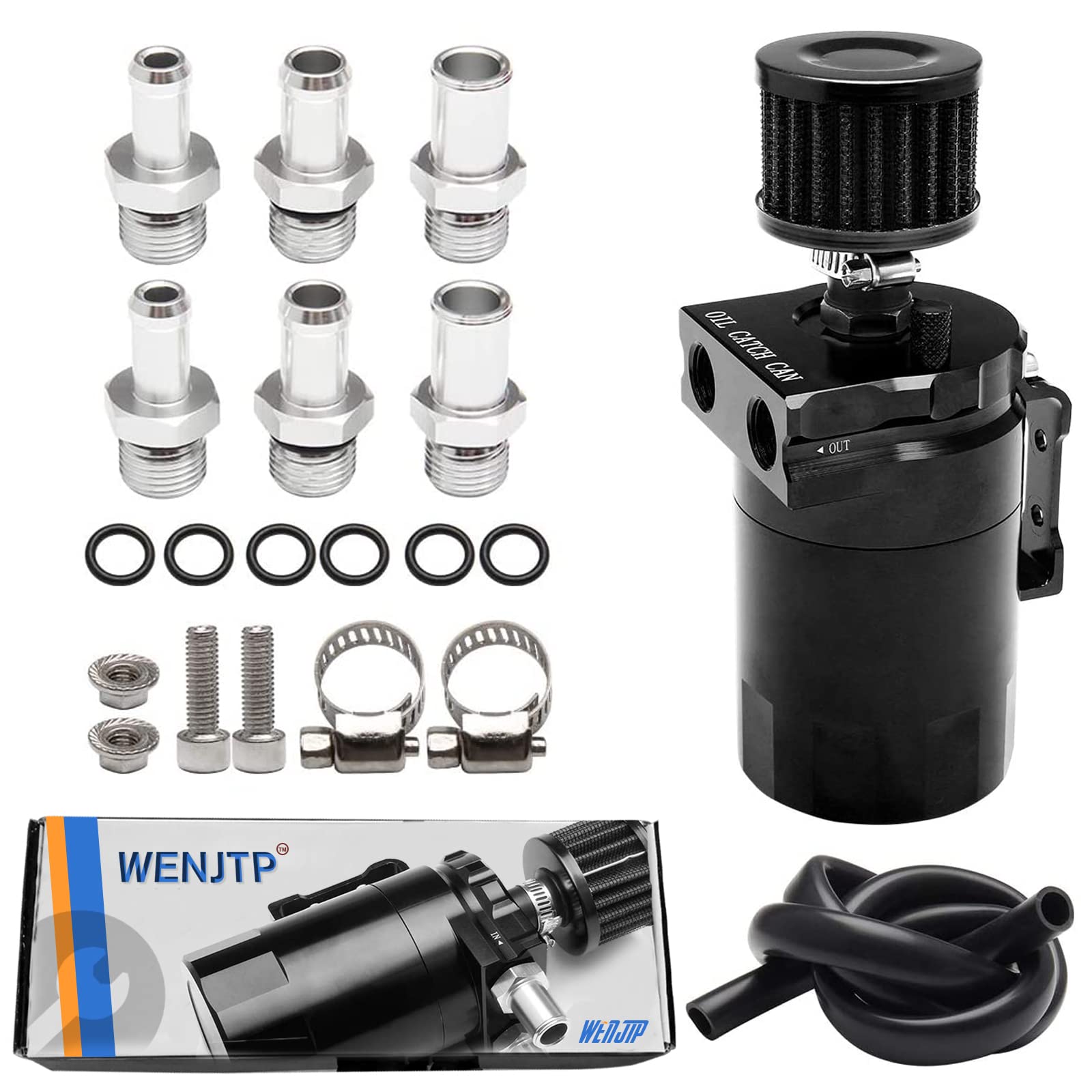 Buy Universal Car Oil Catch Can Air Breather Tank Filter 300ml with