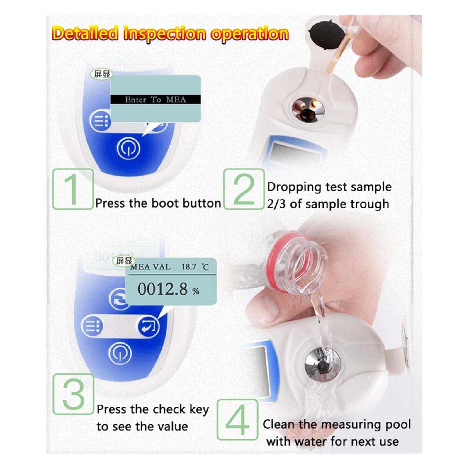 Refractómetro Digital 0-53% PAL-102 Tester Concentración de Vino for jugos, Bebidas, enlatados, Industria de investigación