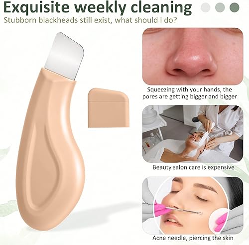 Miniatura 2 de 1 herramienta de eliminación de puntos negros, espátula de piel limpia profunda, raspador facial, herramienta de limpieza de poros, raspador de