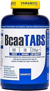 YAMAMOTO NUTRITION Bcaa TABS integratore alimentare per sportivi a base di aminoacidi ramificati (190 compresse)