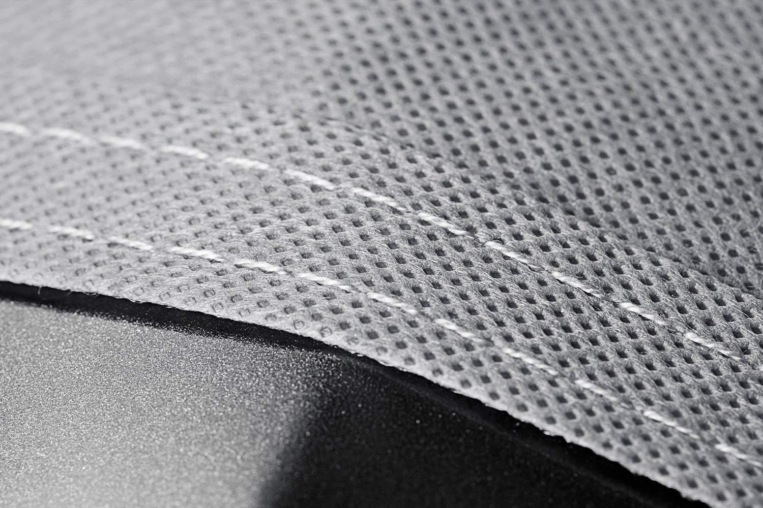 OxGord Car Cover - 2 Layer RainDustSand Exterior Protector - Ready-Fit Semi Glove Fit - Gray, Fits up to 168 Inches