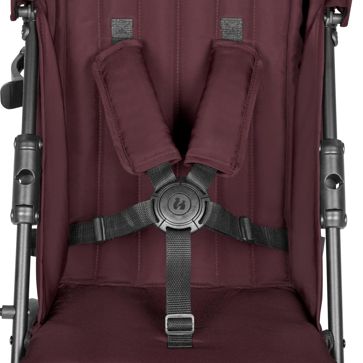 hauck Fold N Care, Blackberry - Passeggino a Ombrello per Bambini da 6 Mesi fino a 22 kg, Pieghevole e Leggero (7,6 kg), Schienale Reclinabile, Cappottina UPF 50+, Cesto XL, Ruote EVA Piroettanti