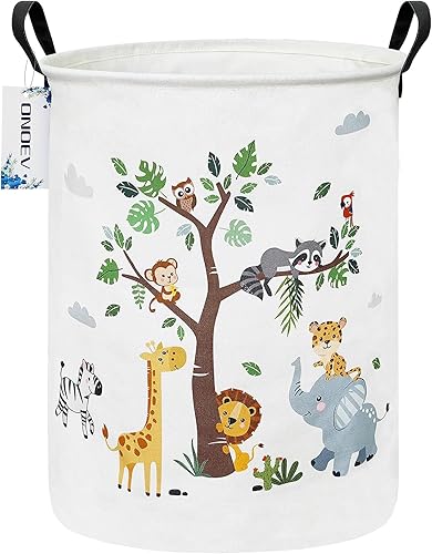 Miniatura 34 de Contenedor redondo de tela para almacenamiento, cesta decorativa, cesta organizadora con asas, para almacenamiento de ropa, libros y artículos