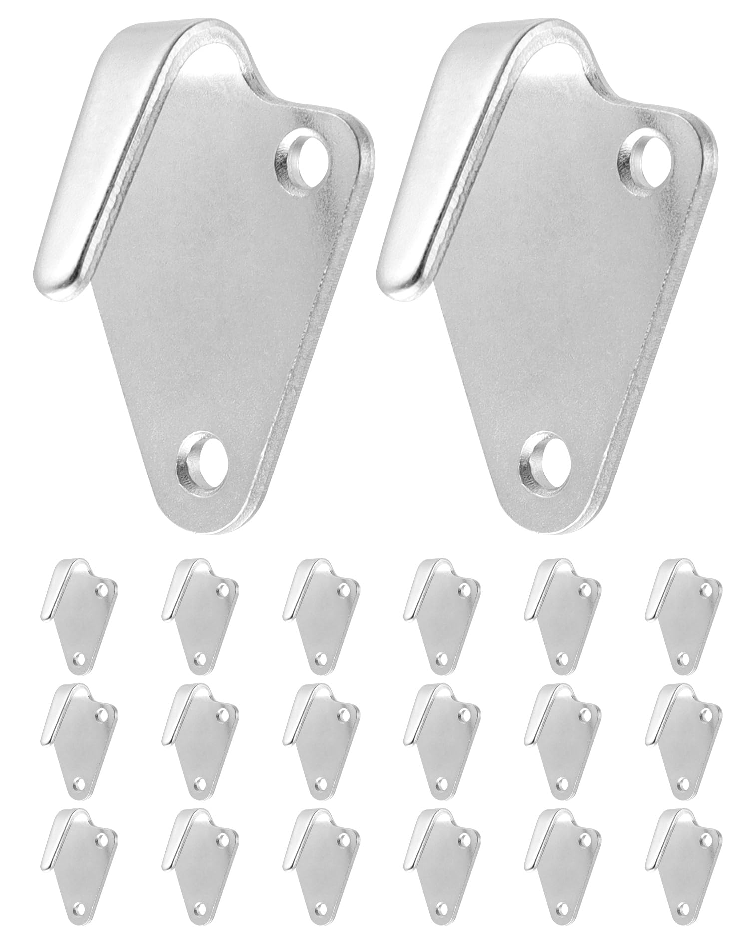 20 Ganci Per Reti Da Rimorchio In Ghisa Zincata | Fissaggio Teloni E Carico - 5x4x2.5 Cm