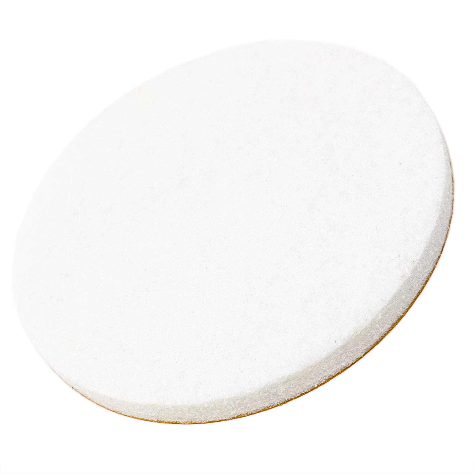 Adsamm® / 100 x Deslizadores de Fieltro autoadhesivos/Blanco/ø 60 mm/Redondo/Patines de Fieltro para Muebles de 5,5 mm de Grosor