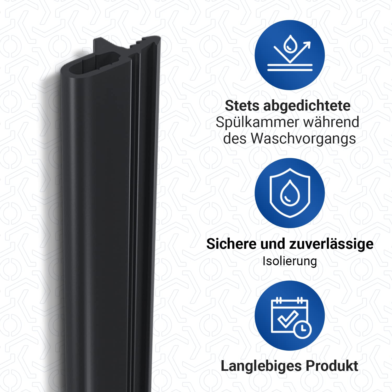 VIOKS Uszczelka drzwi zmywarki 550mm zamiennik do Beko Uszczelka maszyny do mycia naczyń 1882470100 / Uszczelka gumowa do zmywarek Privileg, Beko