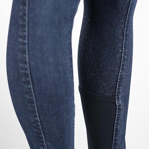 Vista 6 de HORZE Kaia - Pantalones de asiento completo de silicona de cintura alta para mujer